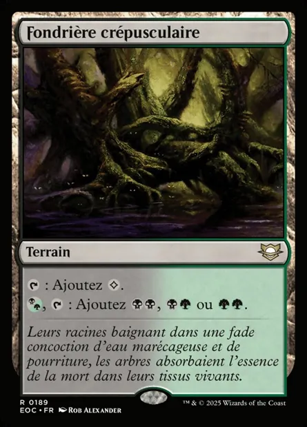 Fondrière crépusculaire, carte Magic EOC 189 — extension Edge of Eternities Commander