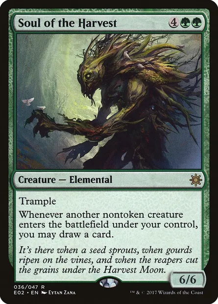 Soul of the Harvest, Magic card E02 36 — Explorers of Ixalan set