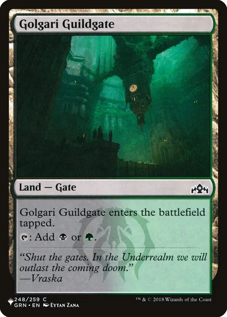 Golgari Guildgate, Magic card PLST GRN-248 — The List set