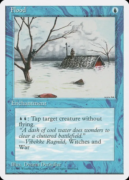 Flood, Magic card 4ED 73 — Fourth Edition set