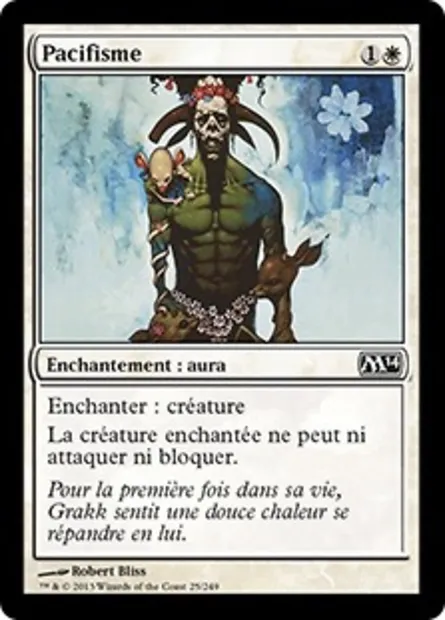 Pacifisme, carte Magic M14 25 — extension Magic 2014