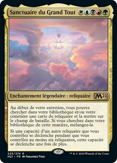 Sanctuaire du Grand Tout, carte Magic M21 225 — extension Core Set 2021