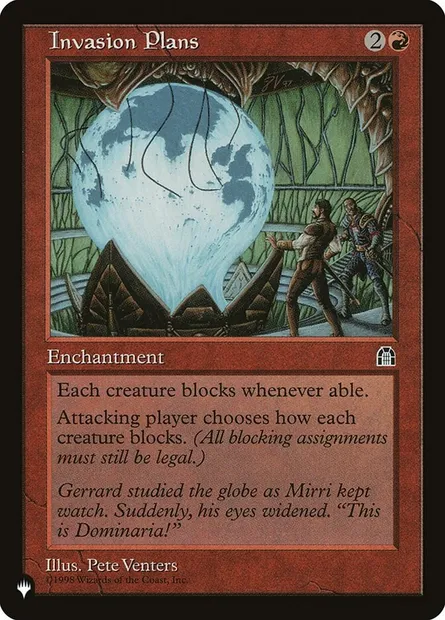 Plans d'invasion, carte Magic PLST STH-89 — extension The List