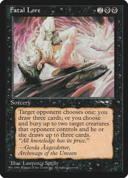 Fatal Lore, Magic card ALL 48 — Alliances set