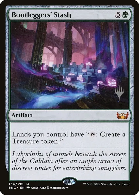 Bootleggers' Stash, Magic card PSNC 134p — Streets of New Capenna Promos set
