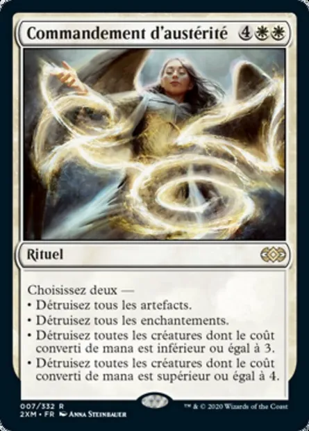Commandement d'austérité, carte Magic 2XM 7 — extension Double Masters