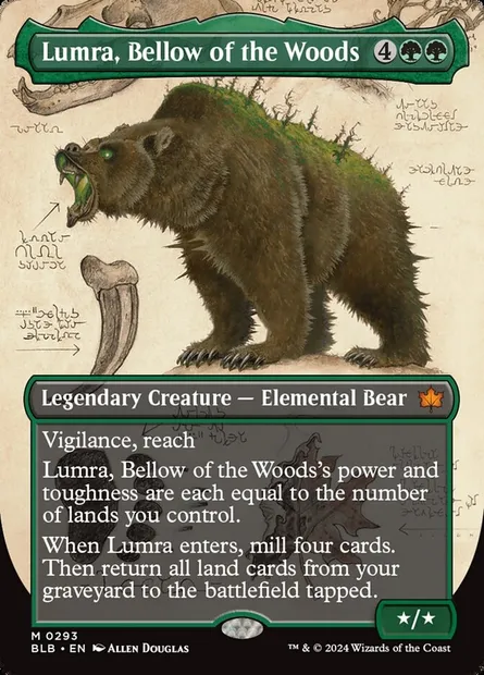 Lumra, Bellow of the Woods, Magic card BLB 293 — Bloomburrow set