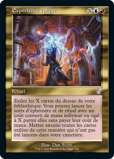 Expérience épique, carte Magic TSR 376 — extension Spirale Temporelle Remastered