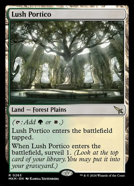 Lush Portico, Magic card MKM 263 — Murders at Karlov Manor set