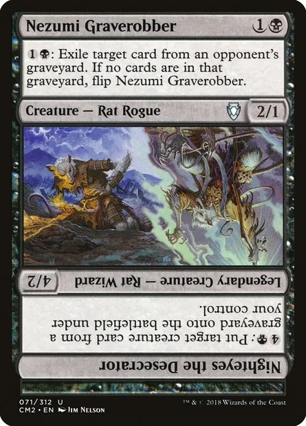 Nezumi Graverobber // Nighteyes the Desecrator, Magic card CM2 71 — Commander Anthology Volume II set