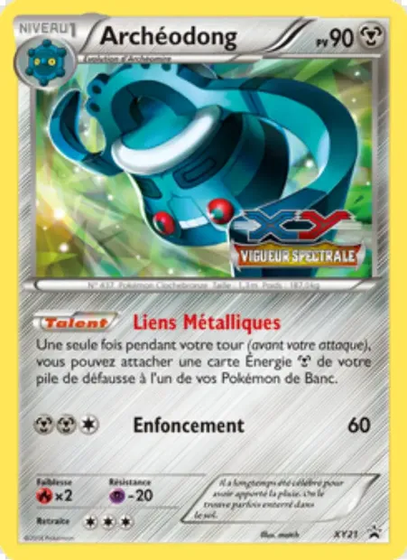 Archéodong, carte Pokémon XY 21 — extension Promo XY