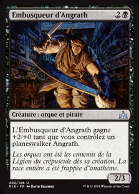 Embusqueur d'Angrath, carte Magic RIX 202 — extension Les combattants d'Ixalan