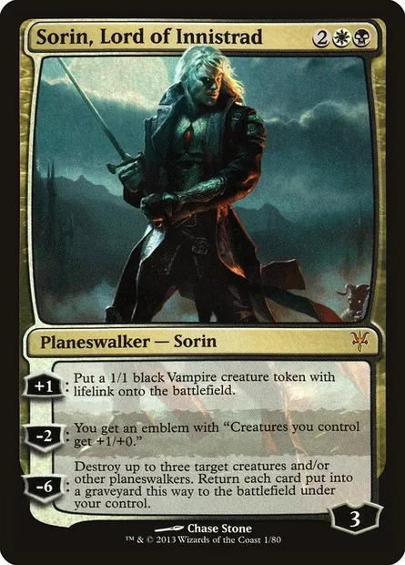 Sorin, Lord of Innistrad, Magic card DDK 1 — Duel Decks: Sorin vs. Tibalt set
