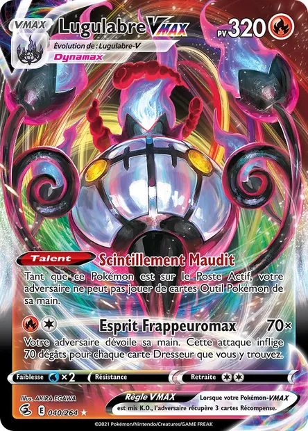 Lugulabre VMAX, carte Pokémon FST 40 — extension Poing de Fusion