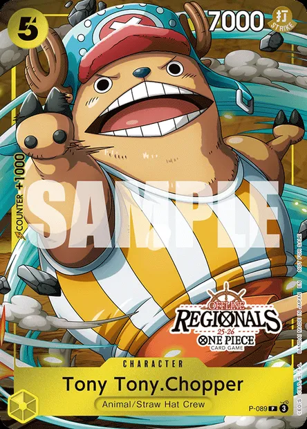 Tony-Tony Chopper, carte One Piece P-089 — extension Carte promo