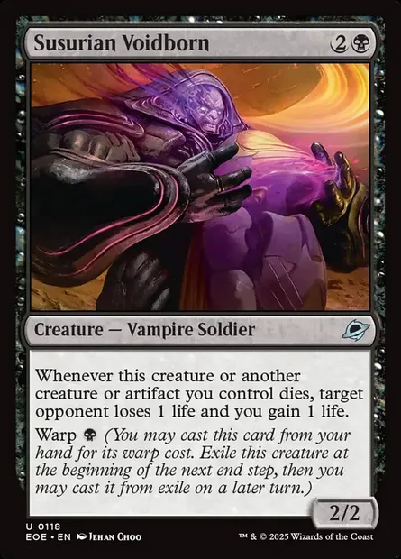 Susurian Voidborn, Magic card EOE 118 — Edge of Eternities set