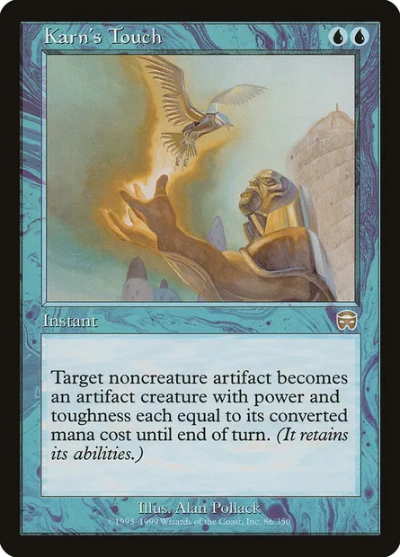 Karn's Touch, Magic card MMQ 86 — Mercadian Masques set