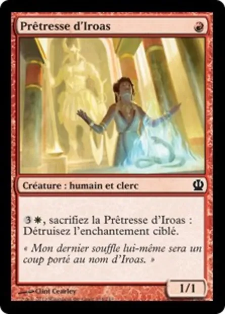 Prêtresse d'Iroas, carte Magic THS 134 — extension Theros