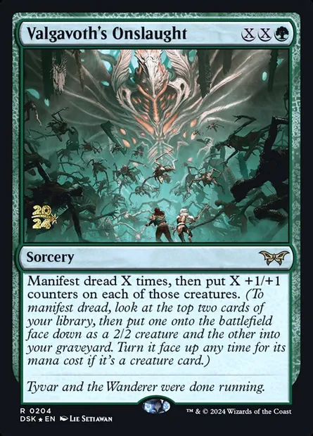 Valgavoth's Onslaught, Magic card PDSK 204s — Duskmourn: House of Horror Promos set