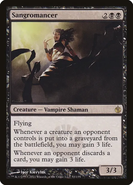 Sangromancer, Magic card MBS 53 — Mirrodin Besieged set