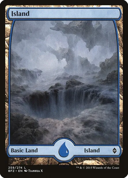 Island, Magic card BFZ 259 — Battle for Zendikar set