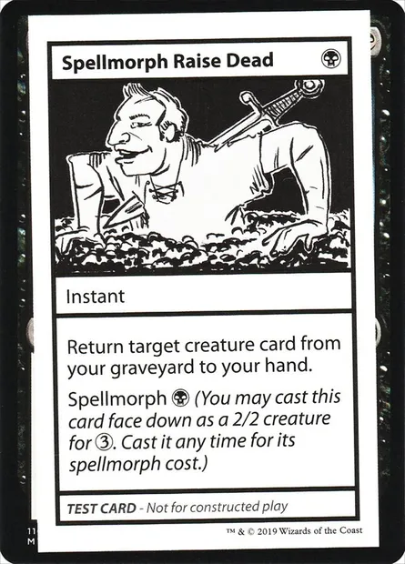 Spellmorph Raise Dead, carte Magic CMB2 46 — extension Mystery Booster Playtest Cards 2021
