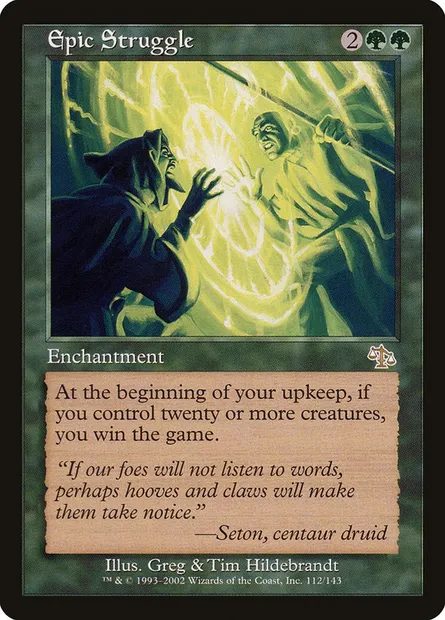 Lutte épique, carte Magic JUD 112 — extension Jugement
