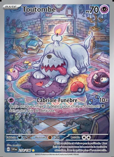 Toutombe, carte Pokémon SVI 214 — extension Écarlate et Violet