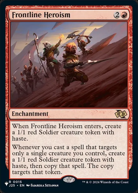Frontline Heroism, Magic card PLST J25-15 — The List set