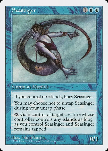 Seasinger, Magic card 5ED 121 — Fifth Edition set