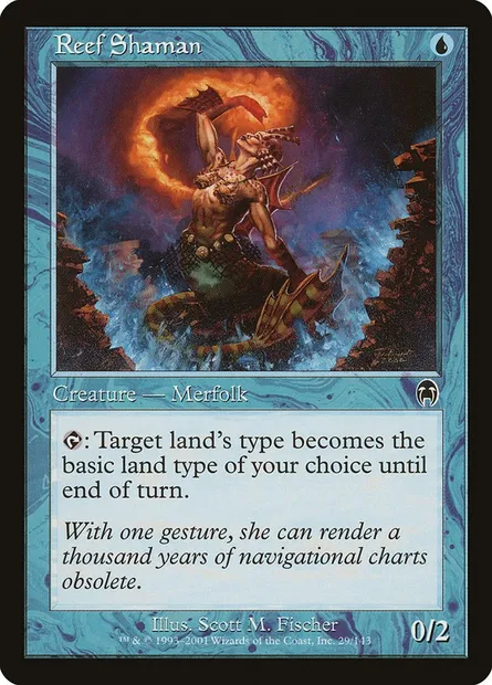 Reef Shaman, Magic card APC 29 — Apocalypse set