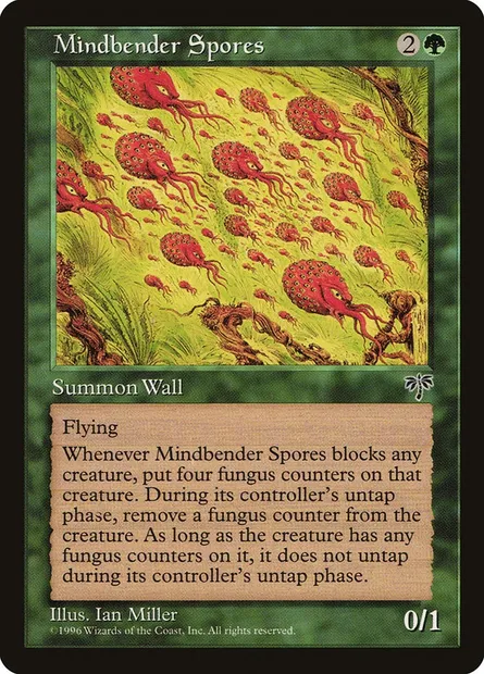 Mindbender Spores, Magic card MIR 229 — Mirage set