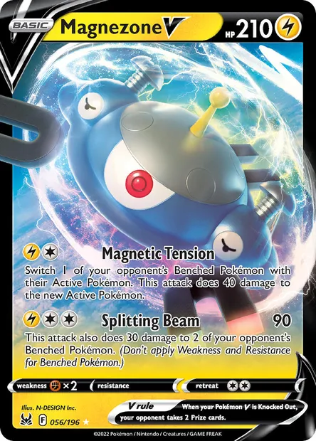 Magnezone V, Pokémon card LOR 056 — Lost Origin set