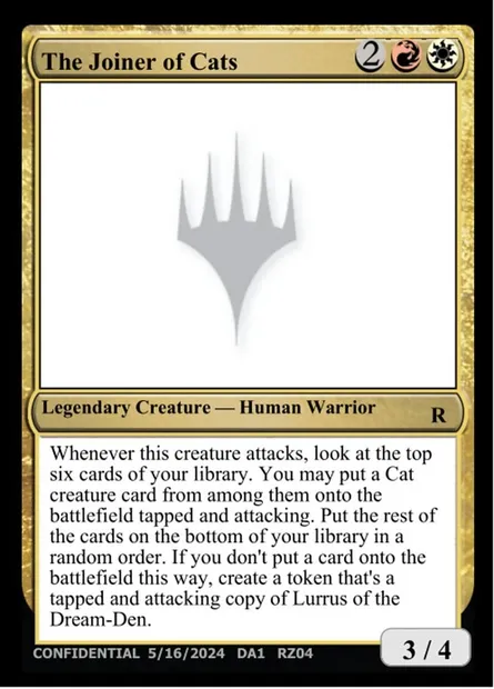 The Joiner of Cats, carte Magic UNK RZ04h — extension Unknown Event