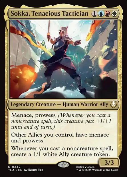 Sokka, Tenacious Tactician, Magic card TLA 242 — Avatar: The Last Airbender set