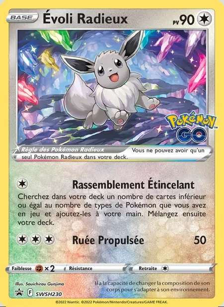 Évoli Radieux, carte Pokémon SWSH 230 — extension Promo SWSH