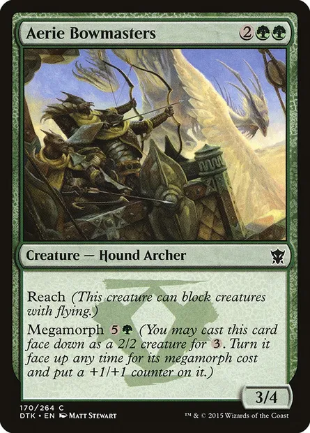Aerie Bowmasters, Magic card DTK 170 — Dragons of Tarkir set