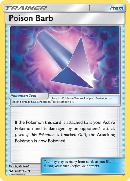 Poison Barb, Pokémon card SUM 124 — Sun & Moon set