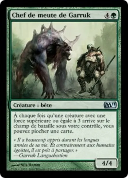 Chef de meute de Garruk, carte Magic M11 177 — extension Magic 2011