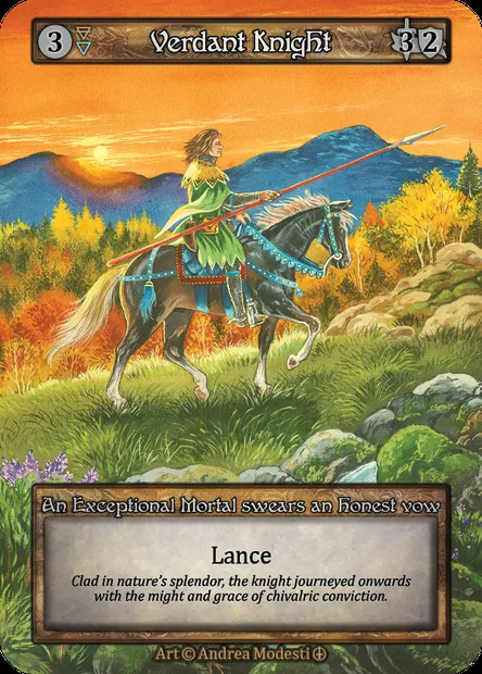 Verdant Knight, carte Sorcery ATH 109 — extension Arthurian Legends