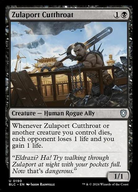 Zulaport Cutthroat, Magic card BLC 190 — Bloomburrow Commander set