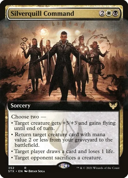 Silverquill Command, Magic card STX 352 — Strixhaven: School of Mages set