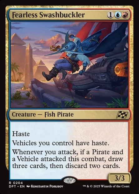 Fearless Swashbuckler, Magic card DFT 204 — Aetherdrift set