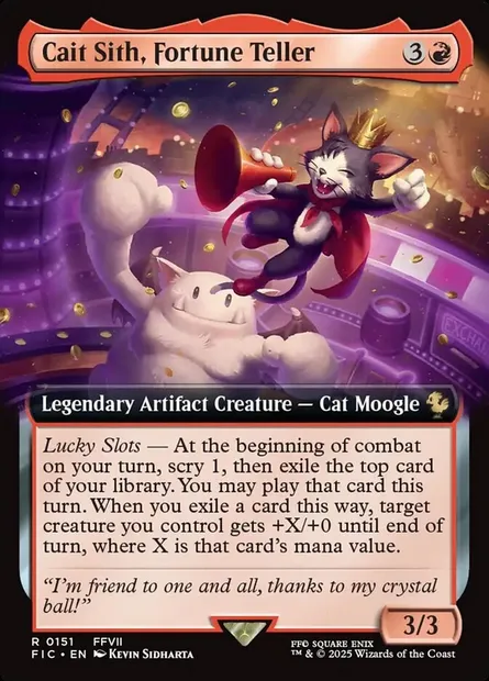 Cait Sith, Fortune Teller, Magic card FIC 151 — Final Fantasy Commander set