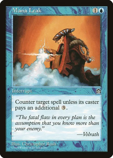Fuite de mana, carte Magic STH 36 — extension Forteresse