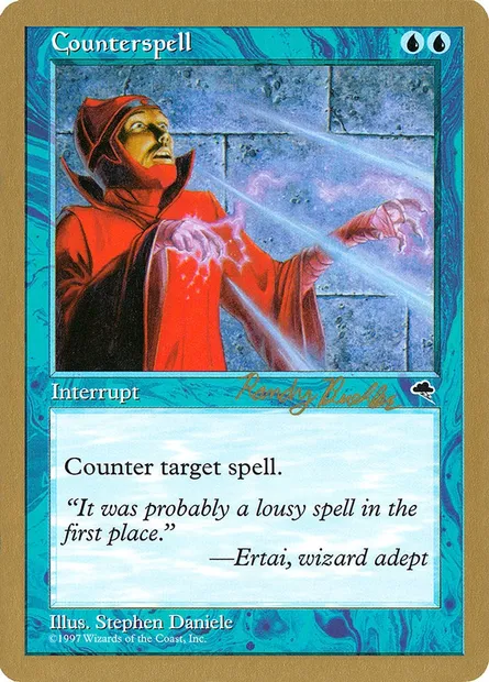 Counterspell, Magic card WC98 rb57 — World Championship Decks 1998 set