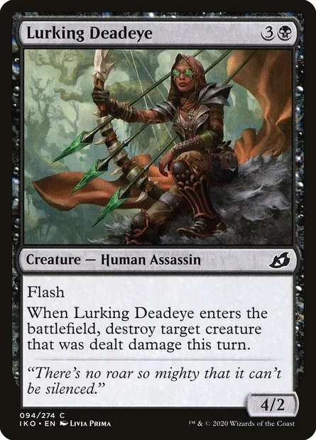 Lurking Deadeye, Magic card IKO 94 — Ikoria: Lair of Behemoths set