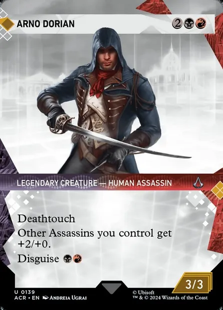 Arno Dorian, Magic card ACR 139 — Assassin's Creed set