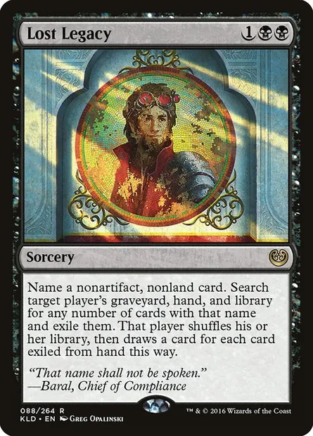 Lost Legacy, Magic card KLD 88 — Kaladesh set