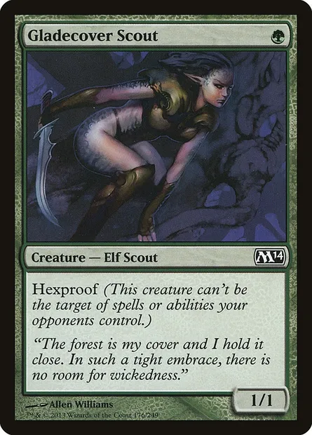 Gladecover Scout, Magic card M14 176 — Magic 2014 set
